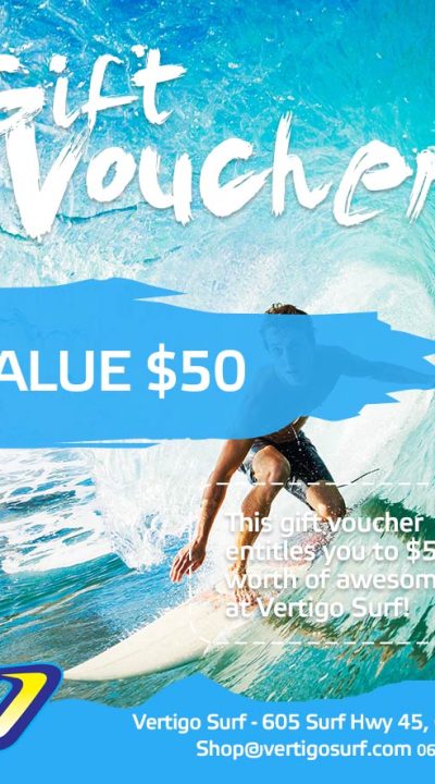 $50 surfing gift voucher