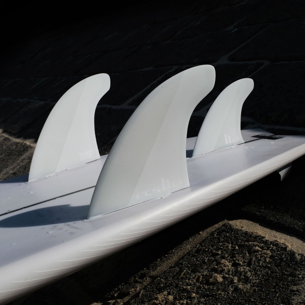 Mission Black Fcs FCS II Mick Fanning Tri Fin Set Black
