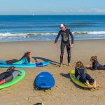 Surfing lesson for three or more people