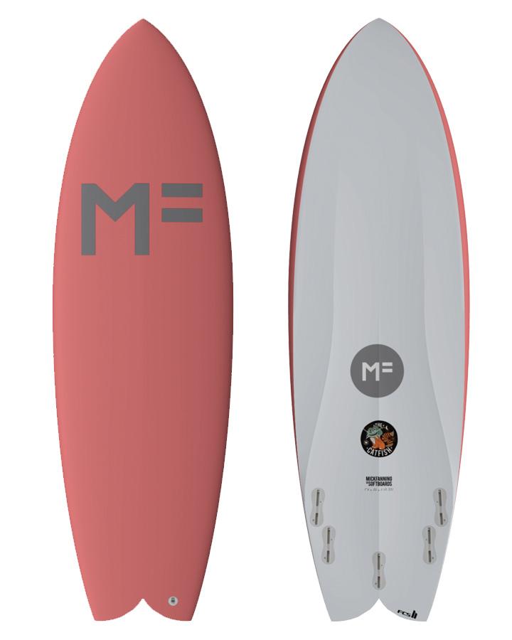 Mick Fanning Softboards Catfish 5'8" FCS II Coral Vertigo Surf