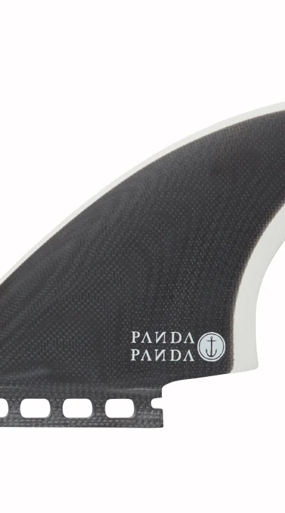 CAPTAIN FIN PANDA KEEL WHITE/BLACK (SINGLE TAB)
